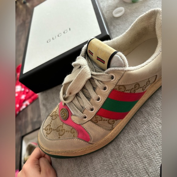 GUCCI screener leather sneakers - Picture 9 of 11
